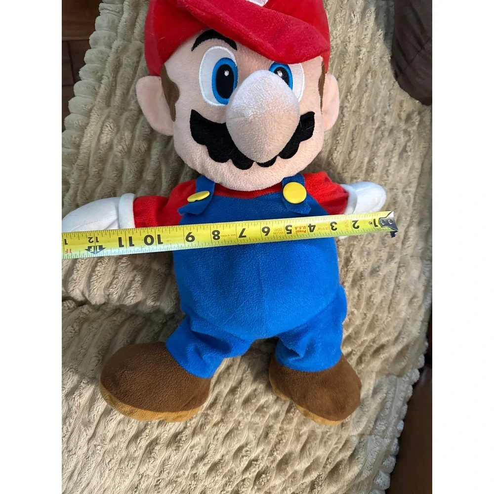 Nintendo Super Mario Bros Plush Backpack 18 Inch Stuffed Figure Zipper Pouch Red
